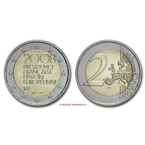 Francia, 2 euro, 2008, Presidenza francese UE, FDC