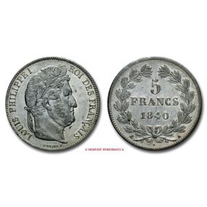 Francia, LUIGI FILIPPO I 1830-1848, FRANCHI 5, 1840