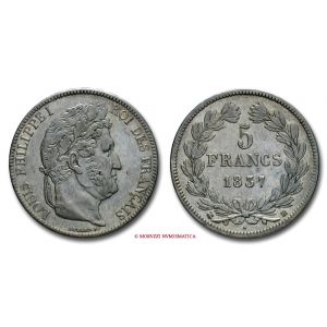 Francia, LUIGI FILIPPO I 1830-1848, FRANCHI 5, 1837