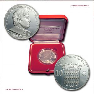 Monaco, 10 euro, 2012, 400° anniversario del titolo di Principe di Honoré Grimaldi, FS